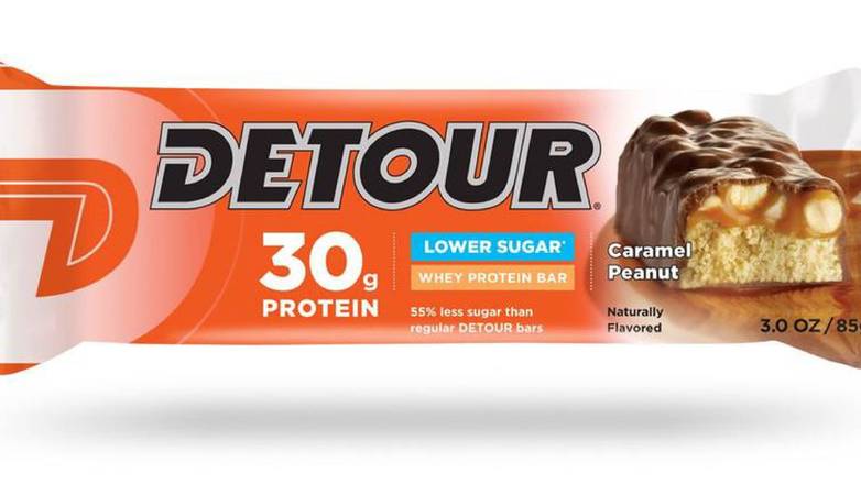 Order Detour Lower Sugar Whey Protein Bar food online from Route 7 Food Mart store, Norwalk on bringmethat.com