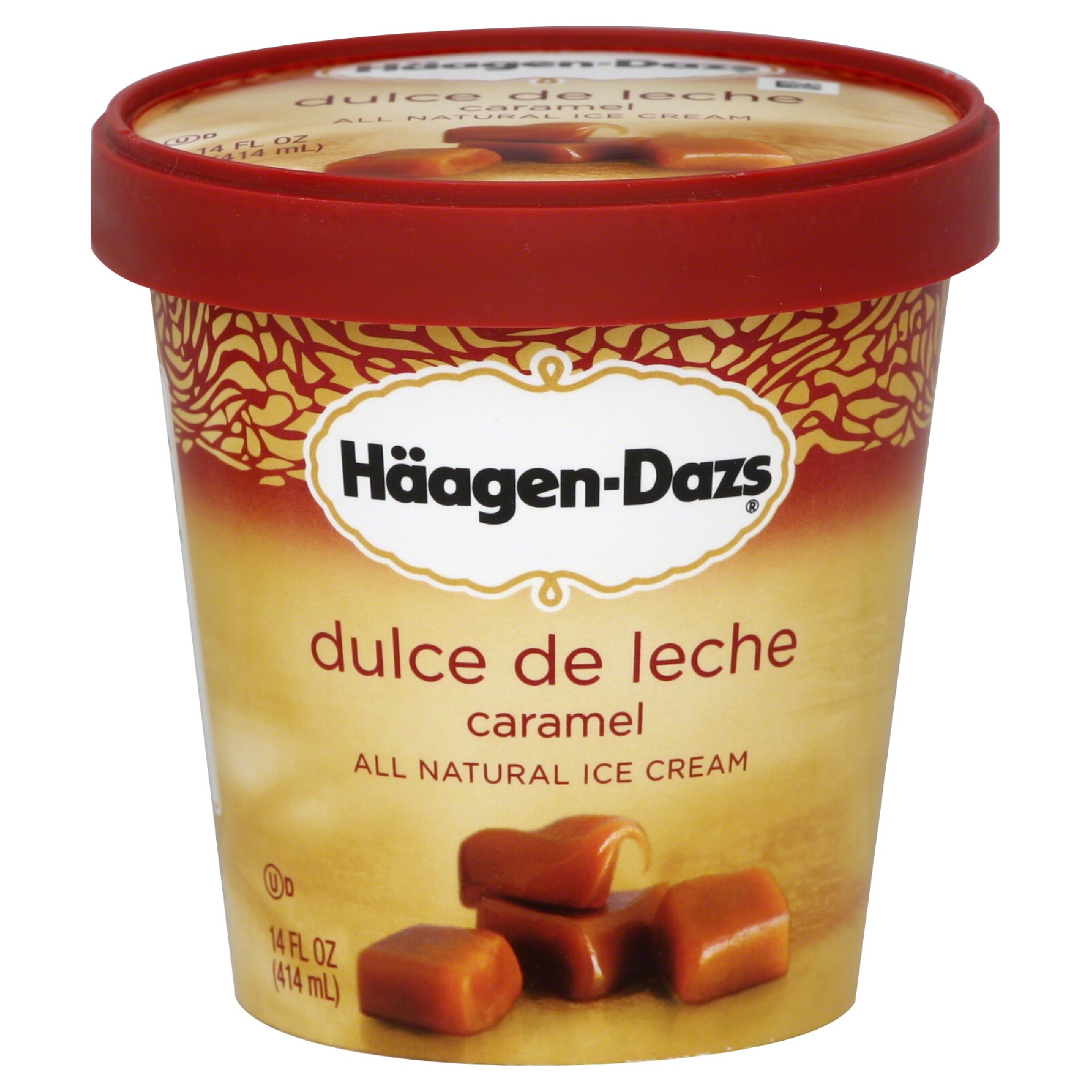 Order Haagen Dazs Ice Cream, Dulce de Leche Caramel - 14 fl oz food online from Rite Aid store, Cathedral City on bringmethat.com