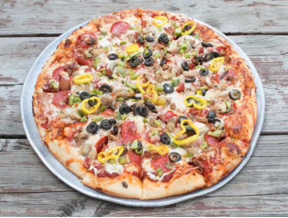 Order The Kitchen Sink Pizza food online from Biggs Bar & Grill store, Chesterfield on bringmethat.com