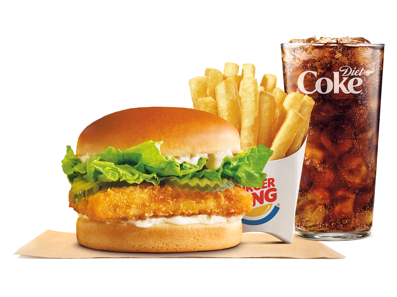 Order Big Fish Sandwich Meal food online from Burger King store, Streamwood on bringmethat.com