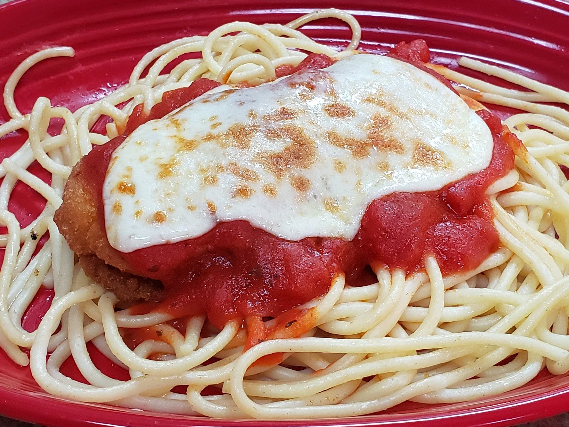 Order Chicken Parmesan - Dinner food online from Pizza King store, Chatsworth on bringmethat.com