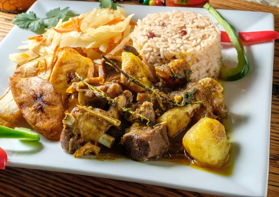 Order Curry Goat food online from Caribbean Paradise store, Washington Township on bringmethat.com