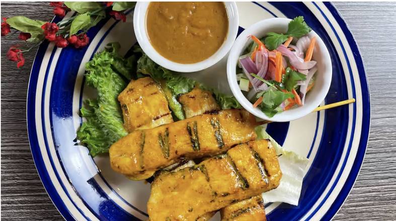 Order Chicken Satay food online from May Thai Kitchen store, Alameda on bringmethat.com