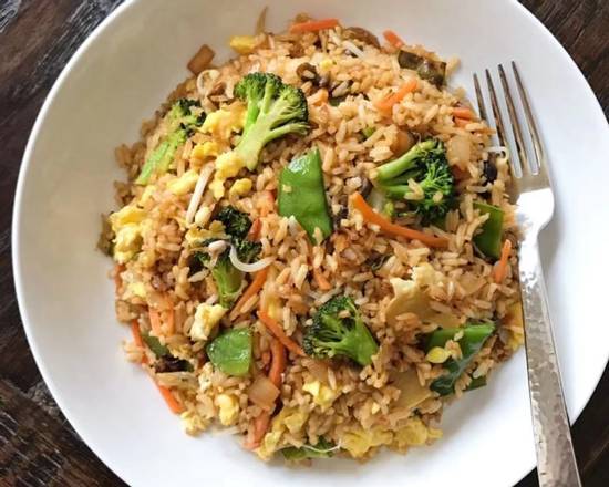 Order Vegetable Fried Rice (qt) food online from Wu's Garden store, Upper Leacock on bringmethat.com
