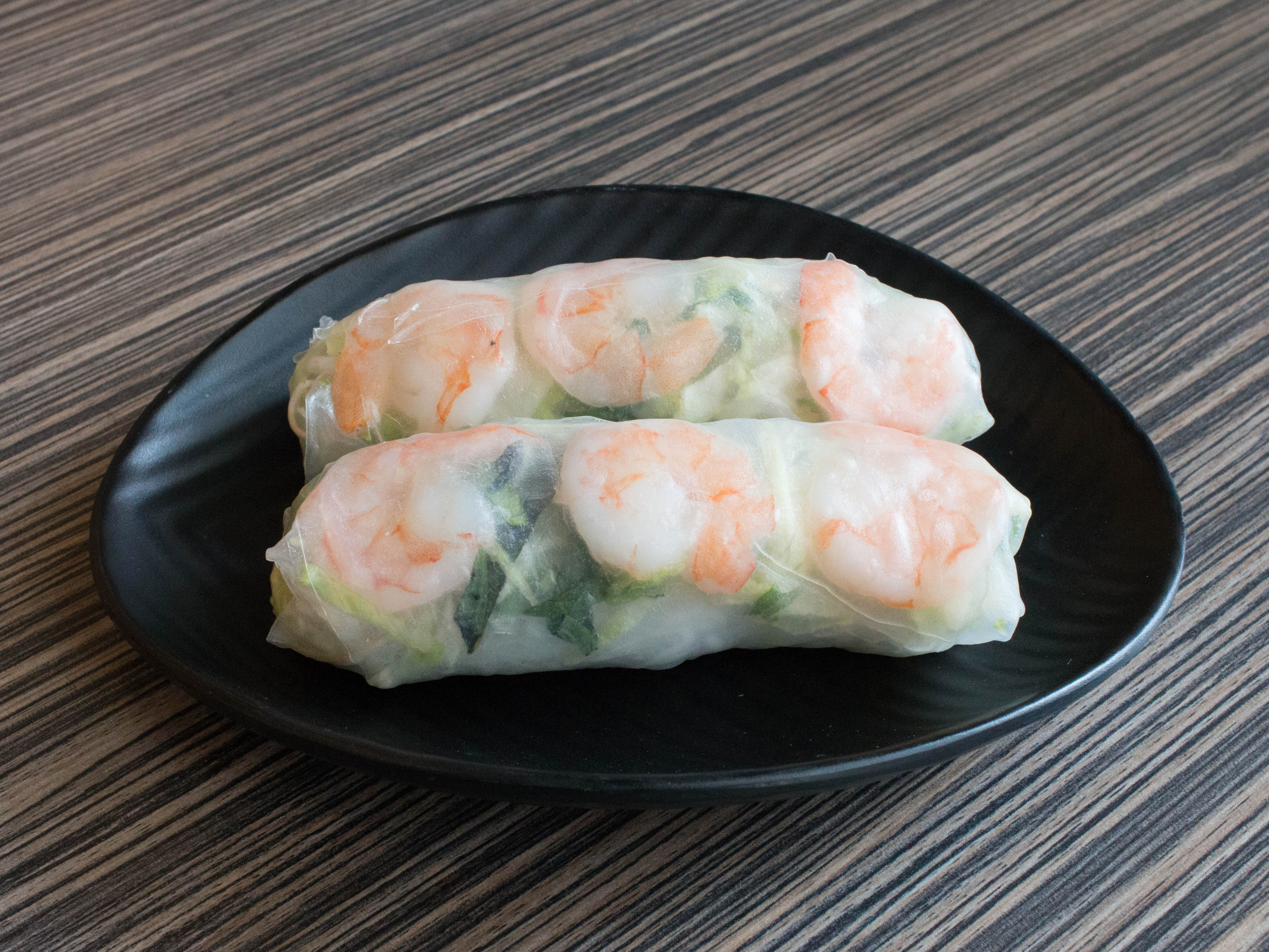Order 2 Shrimp Summer Rolls food online from One Bowl Asian Cuisine store, Ann Arbor on bringmethat.com