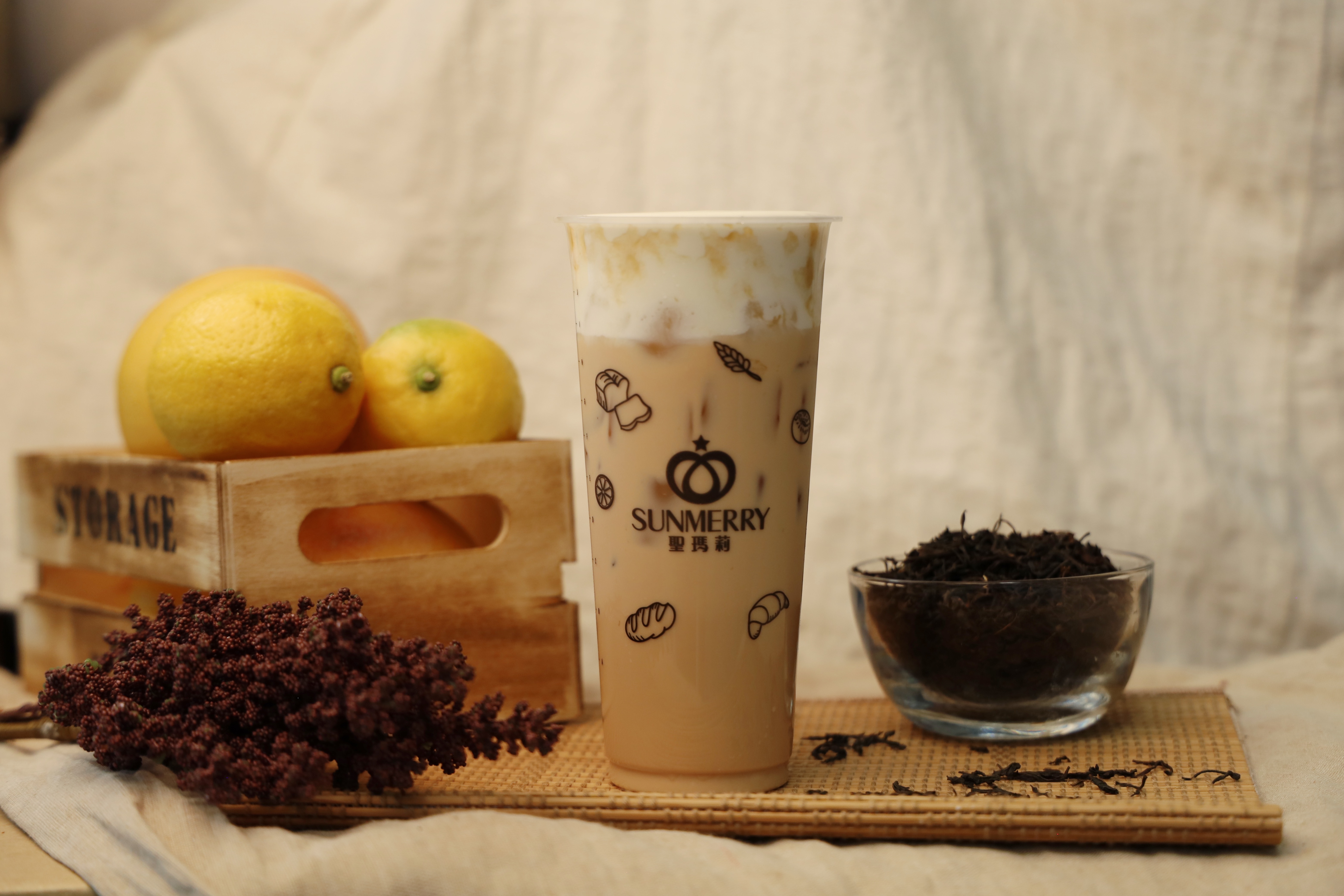 Order Milk Tea with Salted Cheese food online from Sunmerry Coffee store, Brea on bringmethat.com