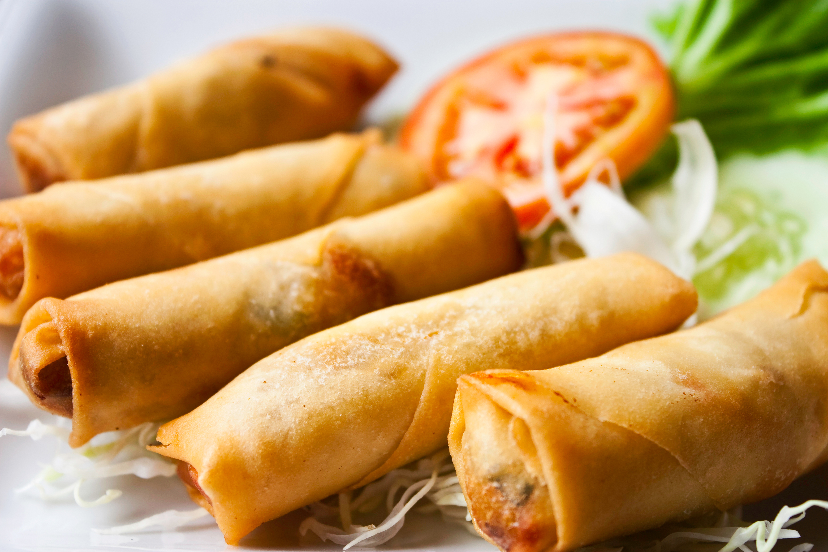 Order vegetarian spring roll with home made duck sauce  food online from New 888 kitchen store, Maspeth on bringmethat.com