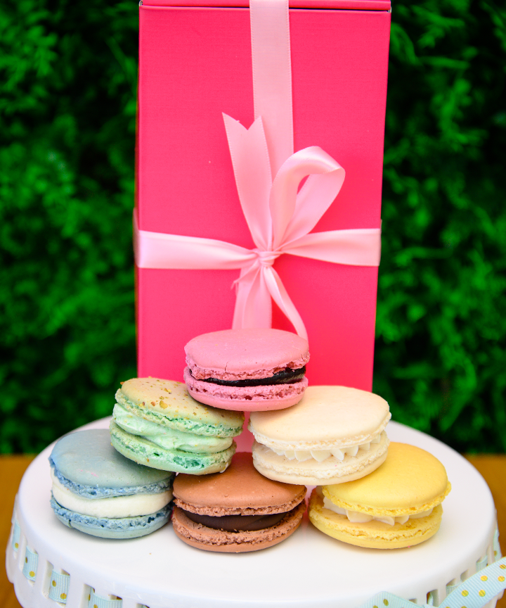 Order Macaron Box (12) food online from Pietro's Bakery & Cafe store, Frisco on bringmethat.com
