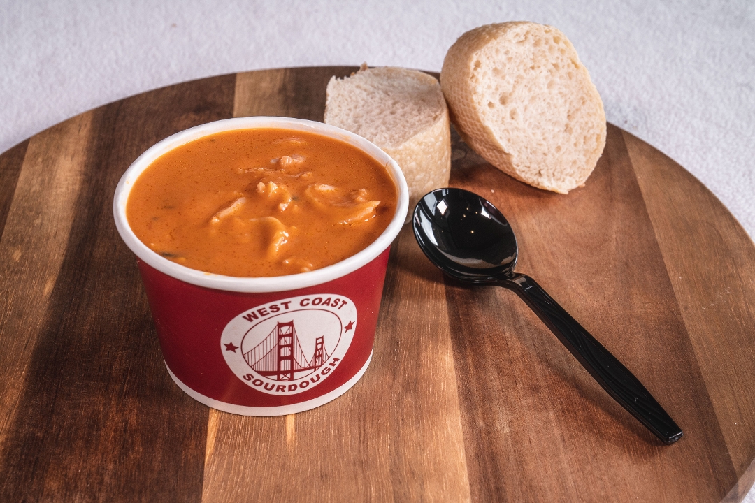 Order Lobster Bisque (Winter Special!) food online from West Coast Sourdough store, Elk Grove on bringmethat.com