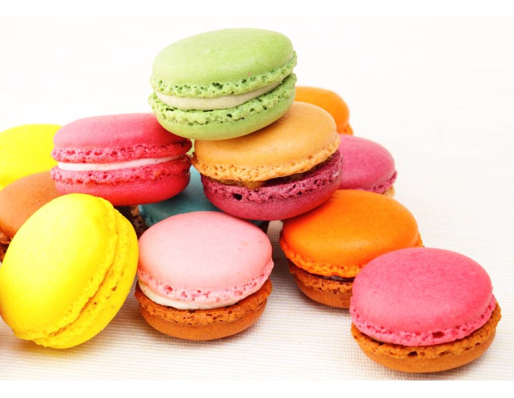 Order French Macarons 12 Pieces Gift Box with Greeting Card food online from Andy Anand Chocolates store, Chino on bringmethat.com