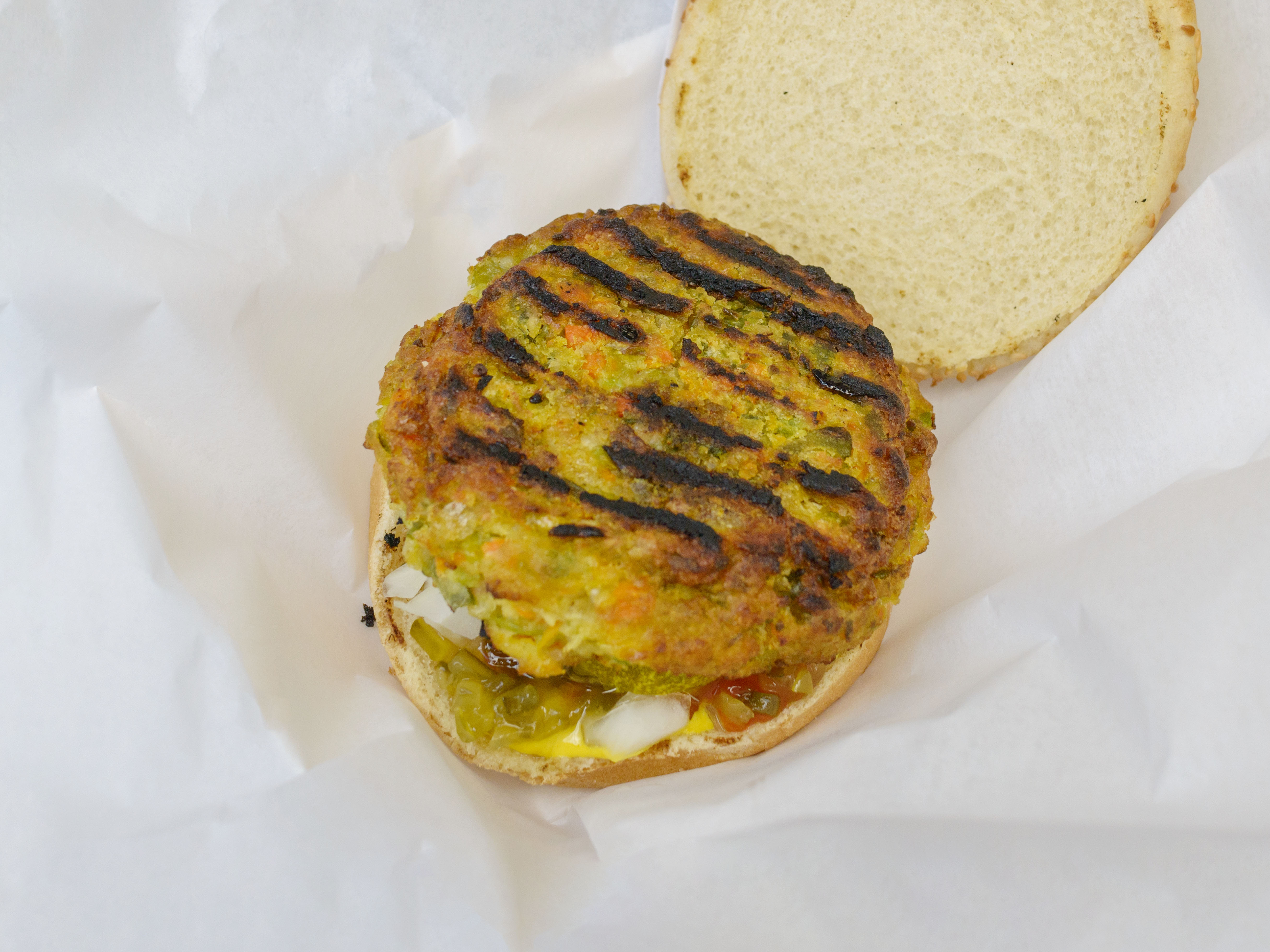 Order Veggie Burger food online from Mustard's last stand store, Evanston on bringmethat.com
