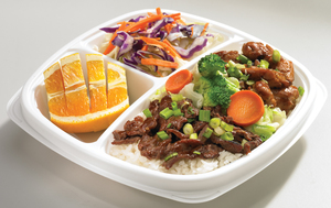 Order Chicken and Beef Plate food online from Flame Broiler store, Westminster on bringmethat.com
