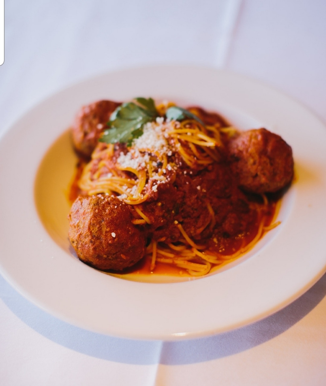 Order Spaghetti con Polpette food online from Cucina Alessa store, Newport Beach on bringmethat.com