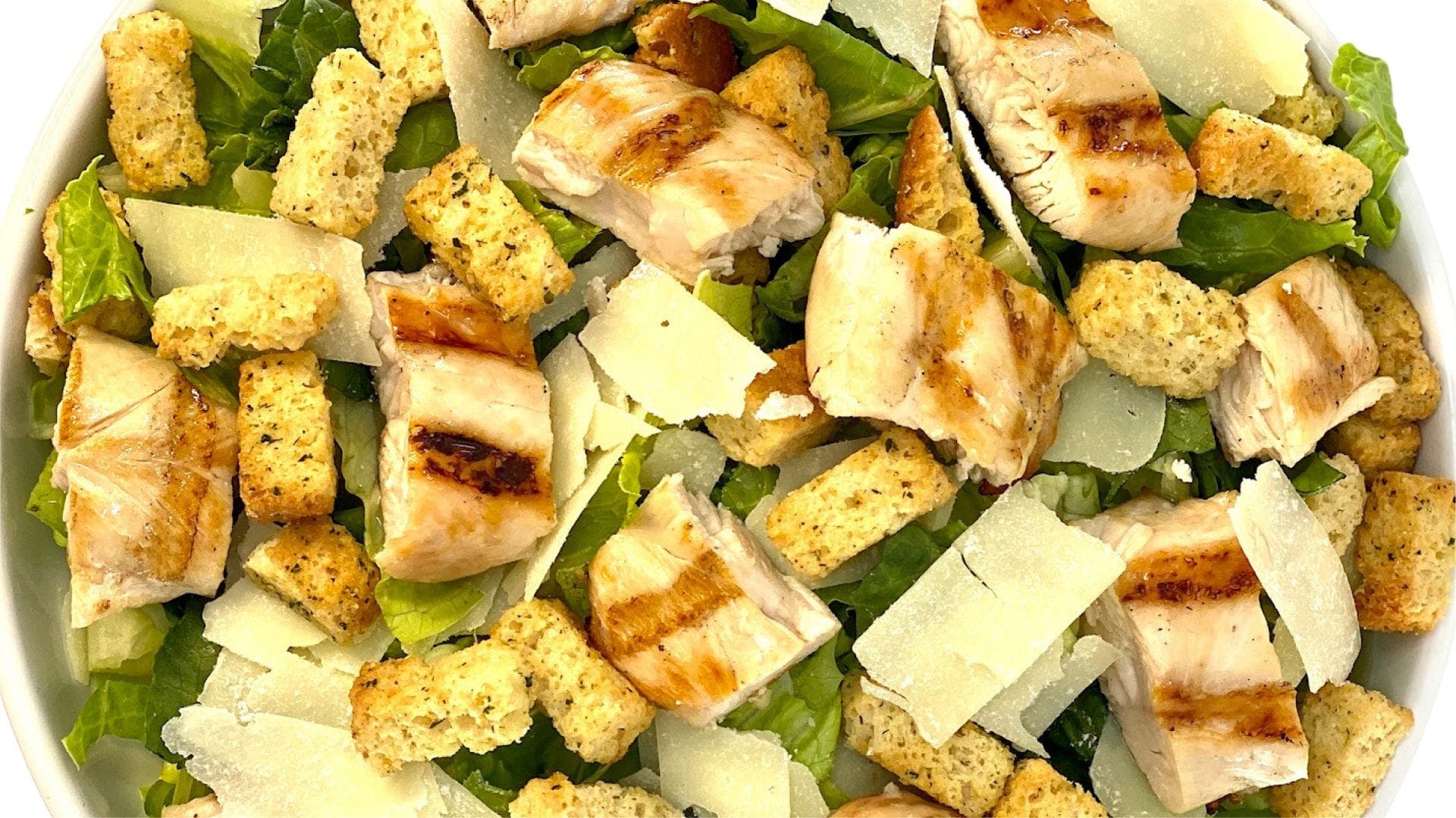 Order Grilled Chicken Caesar Salad - Salad food online from La Rosa Pizza store, East Stroudsburg on bringmethat.com