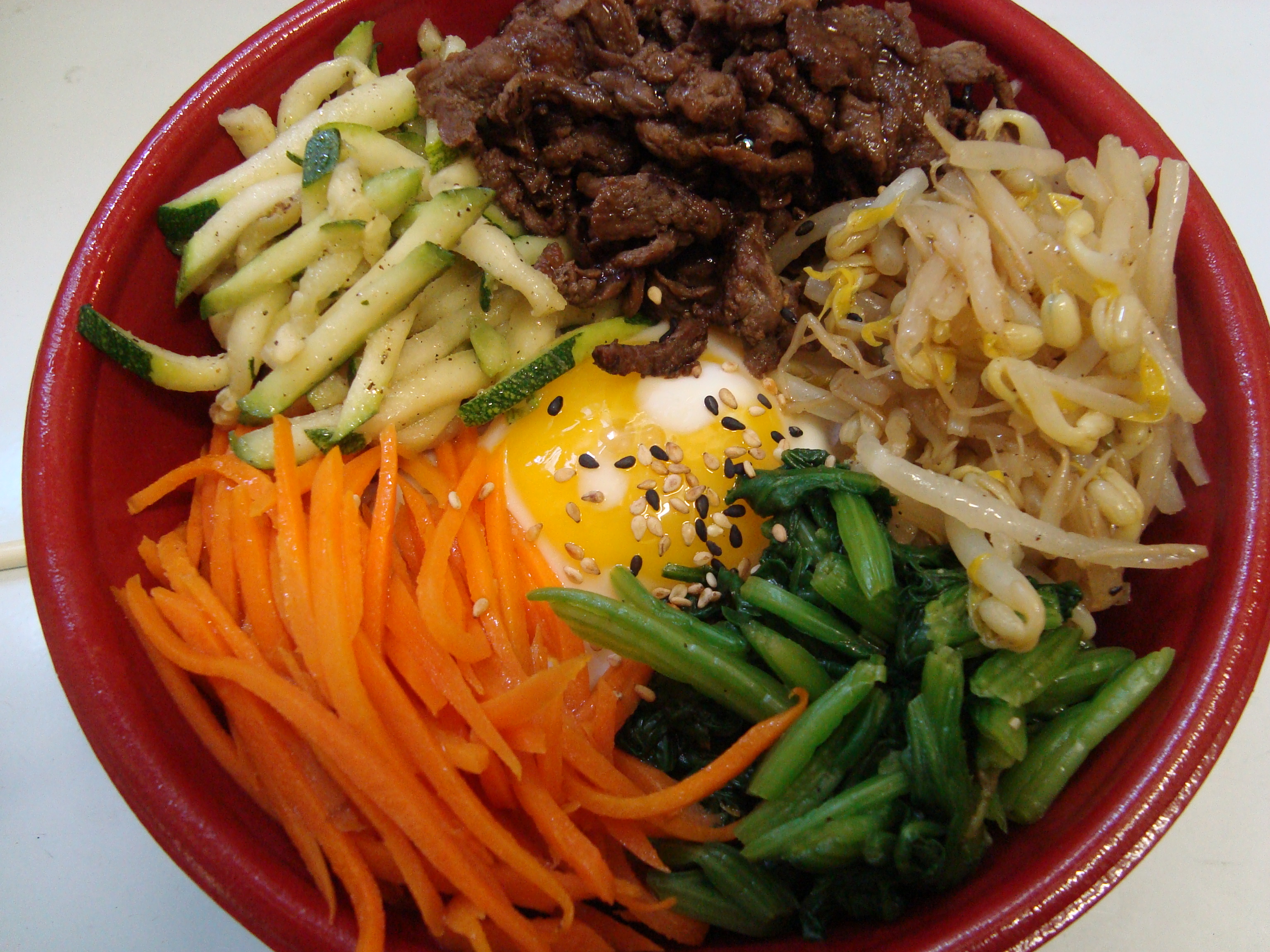 Order Traditional Bi-Bim-Bob with Meat & Fried Egg food online from Tampopo store, Philadelphia on bringmethat.com