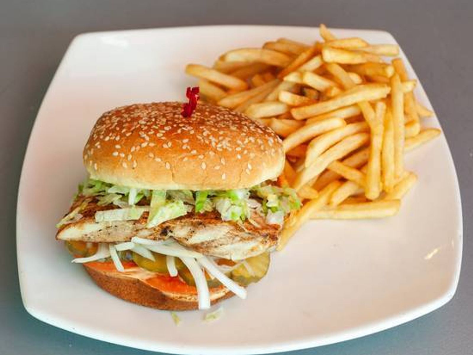 Order Chicken Burger food online from Shalom Grill store, Los Angeles on bringmethat.com
