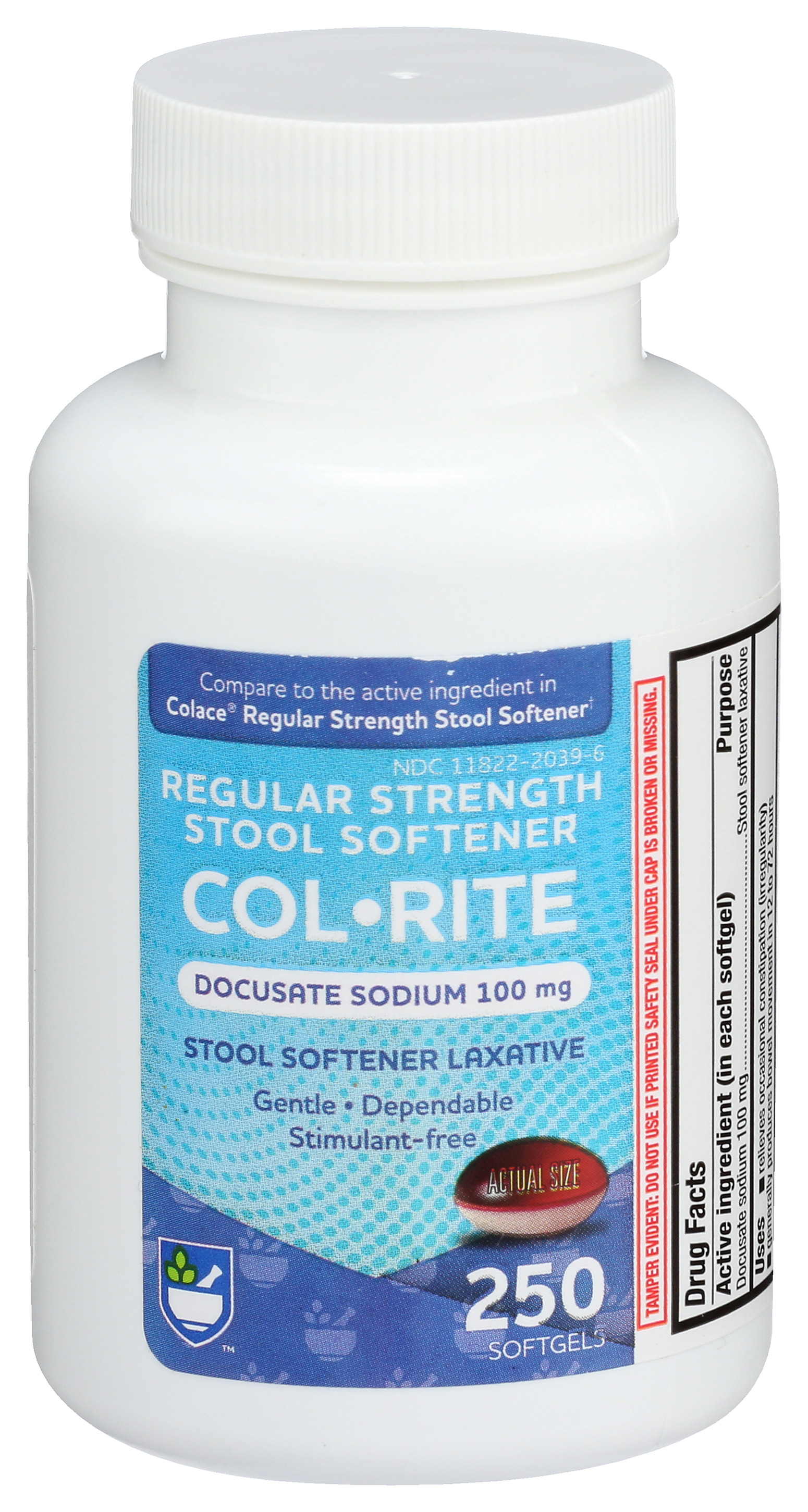 Order Rite Aid Col-Rite Stool Softener Capsules, 100 mg - 250 Count food online from Rite Aid store, Aston on bringmethat.com
