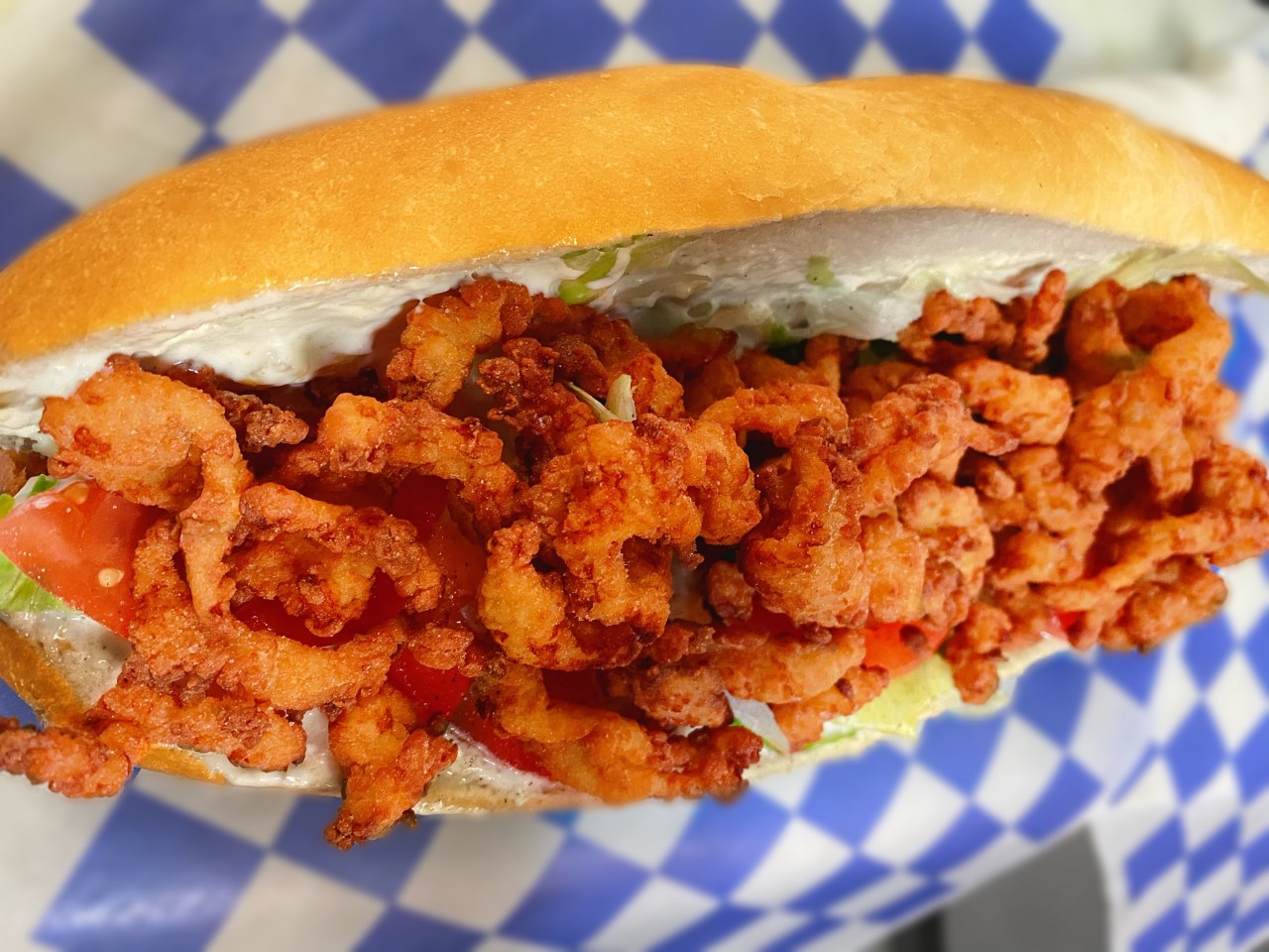 Order Clam Po-Boy food online from Village Pizza & Seafood store, Santa Fe on bringmethat.com
