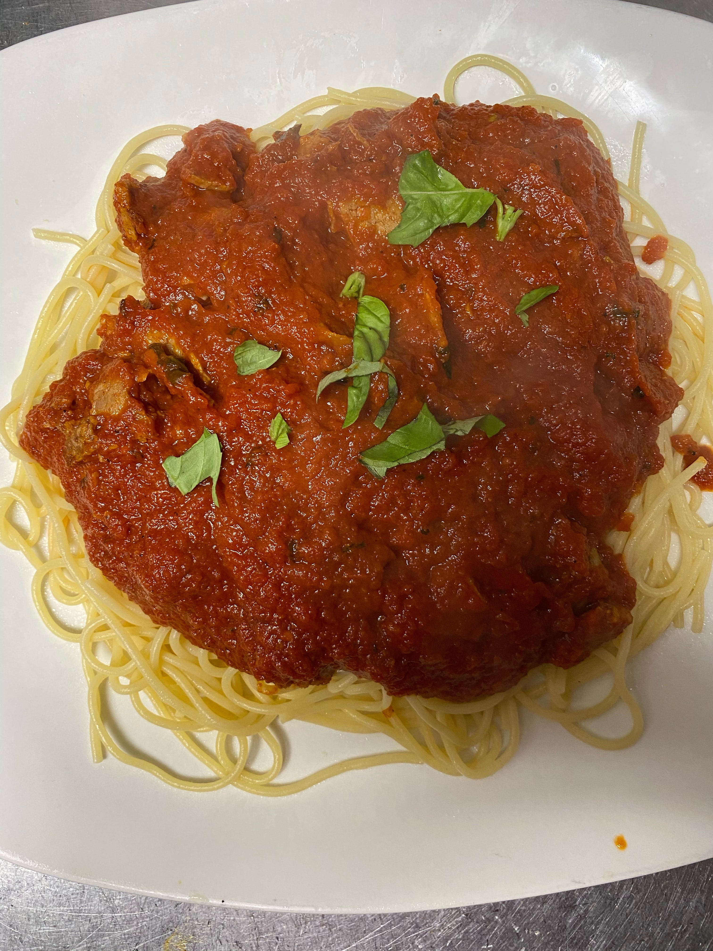Order Pasta with Sausage & Red Sauce - Pasta food online from Nino Italian Restaurant store, Reading on bringmethat.com