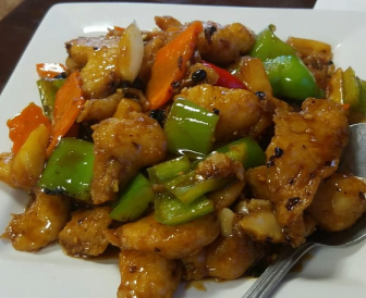 Order L17. Fish Fillet with Black Bean Sauce Lunch Special food online from Fu house store, Glendale on bringmethat.com