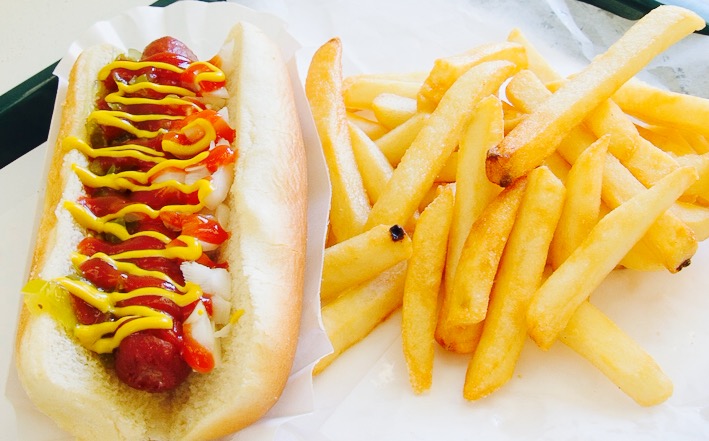 Order Hot Dog Combo food online from Burgers, Fish & Fries store, La Mesa on bringmethat.com