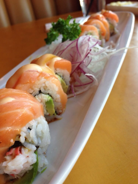Order 9. Salmon California Roll food online from 2 Die for Sushi store, Canoga Park on bringmethat.com