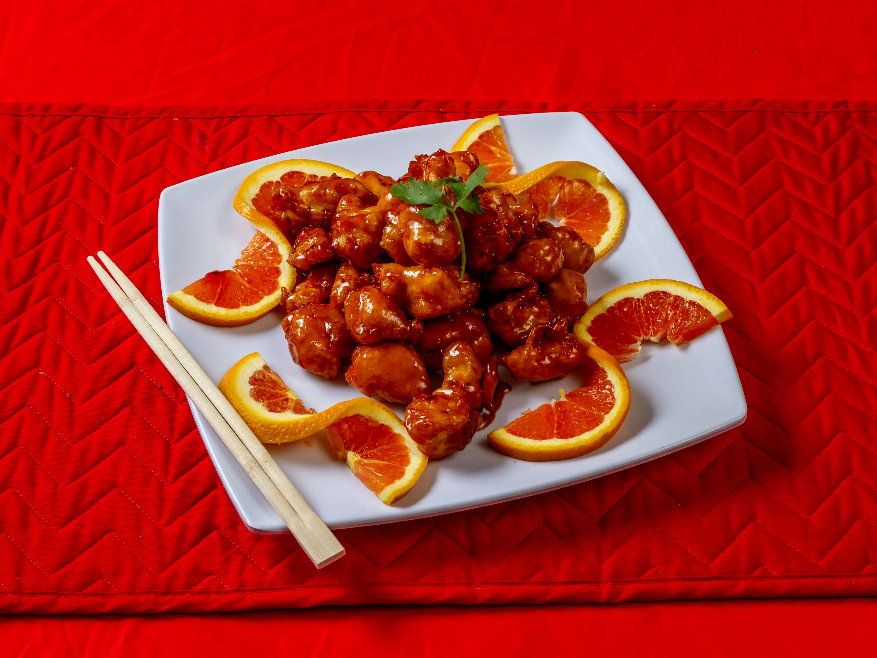 Order Orange Chicken food online from Henry Fresh Chinese Bistro store, Tucson on bringmethat.com