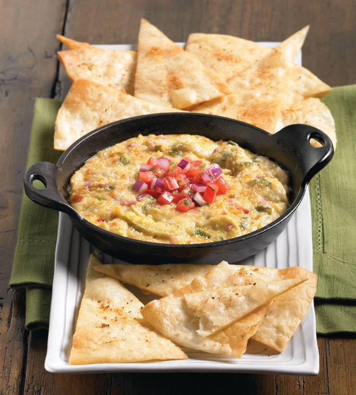 Order Cheesy Spinach and Artichoke Dip food online from Marie Callender store, Fresno on bringmethat.com
