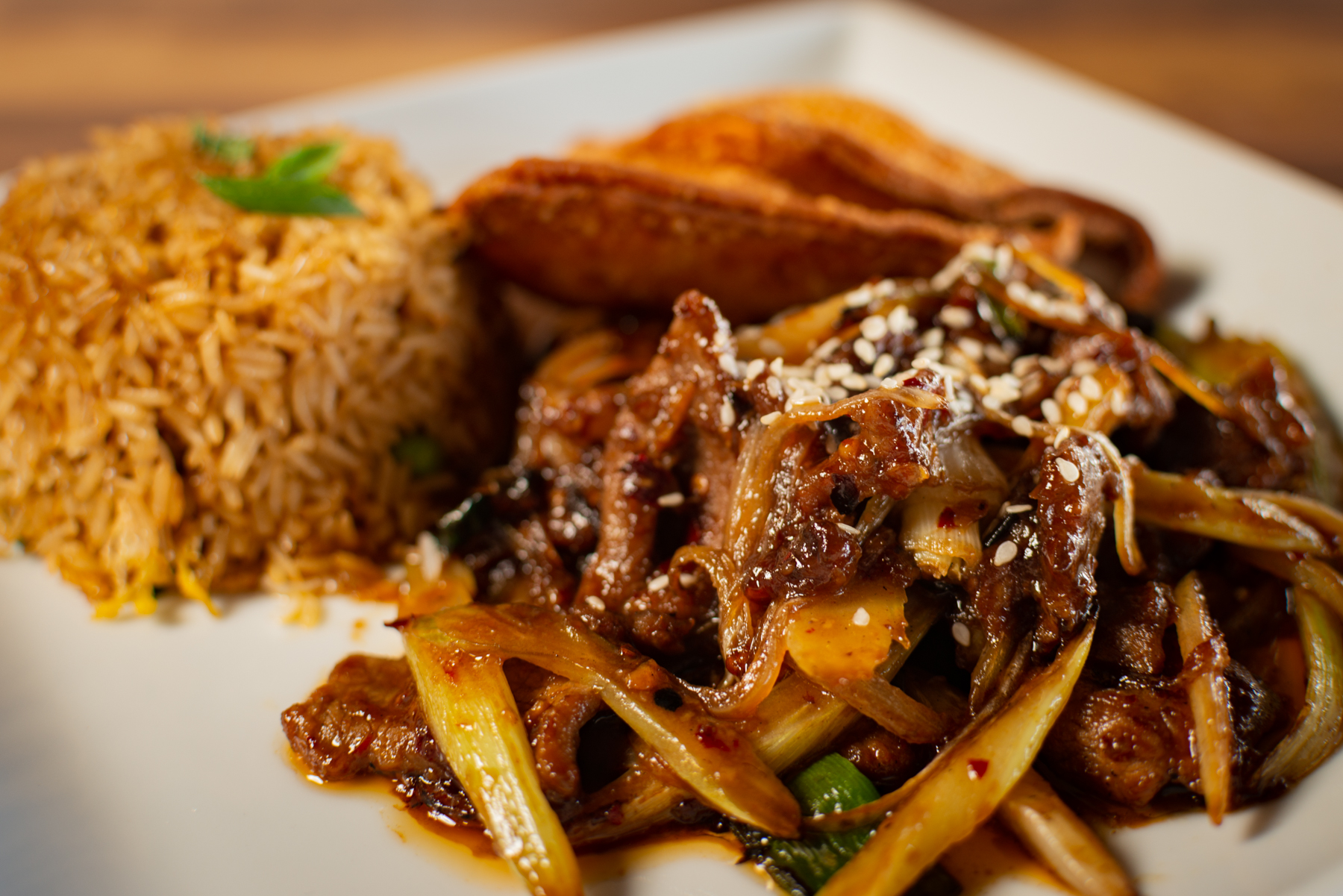 Order Mongolian Steak Lunch food online from Bamboo store, San Antonio on bringmethat.com