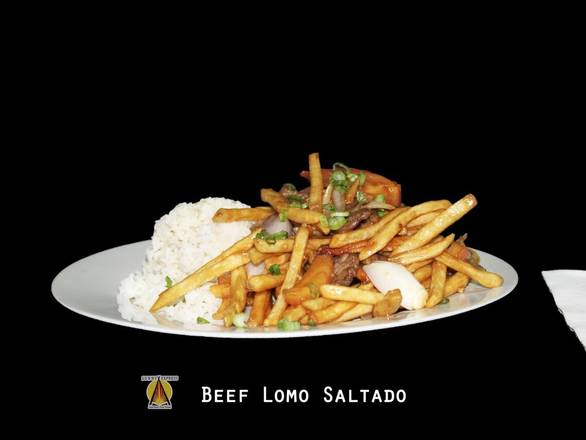 Order Lomo Saltado food online from Sunny Express Gourmet Fast Food store, Compton on bringmethat.com