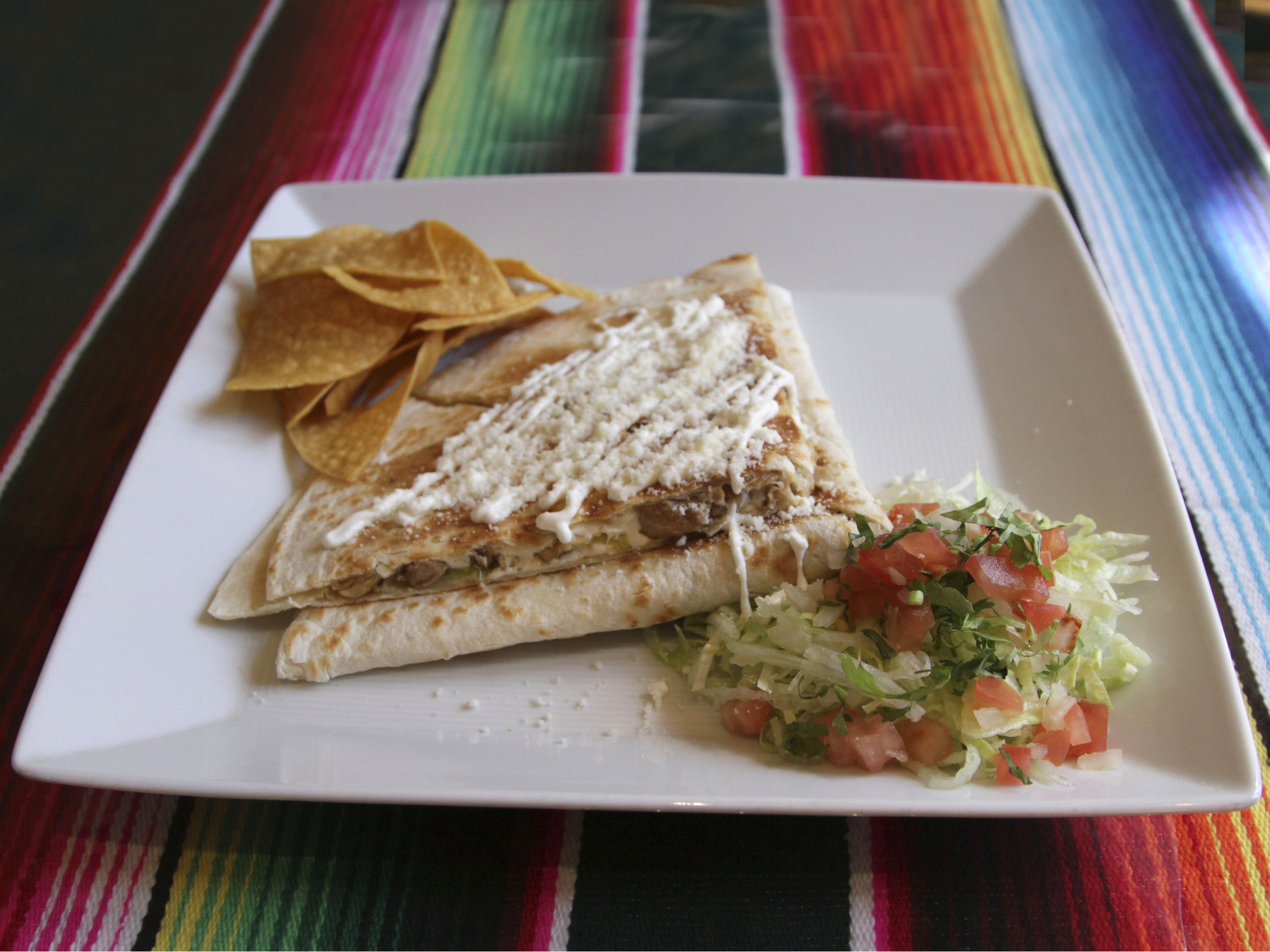 Order Chicken Quesadilla food online from Orale!! Tacos!! store, Astoria on bringmethat.com