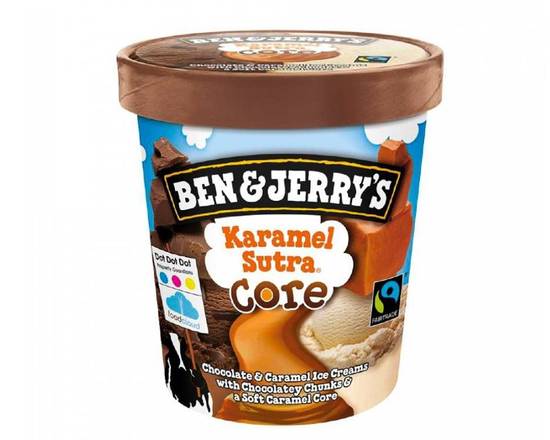 Order Ben & Jerry's Pint - Karamel Sutra Core food online from Pink Dot Logan Heights store, San Diego on bringmethat.com