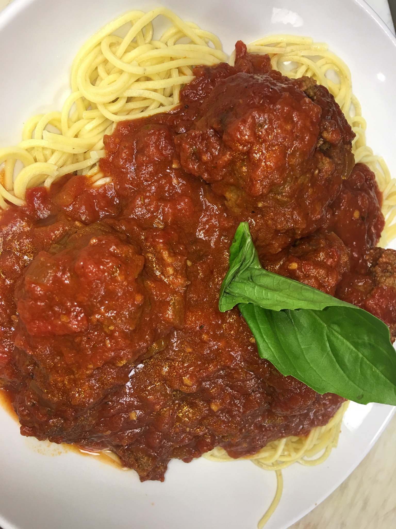 Order Spaghetti with Meatballs food online from Shakers Bar and Grill store, Wixom on bringmethat.com
