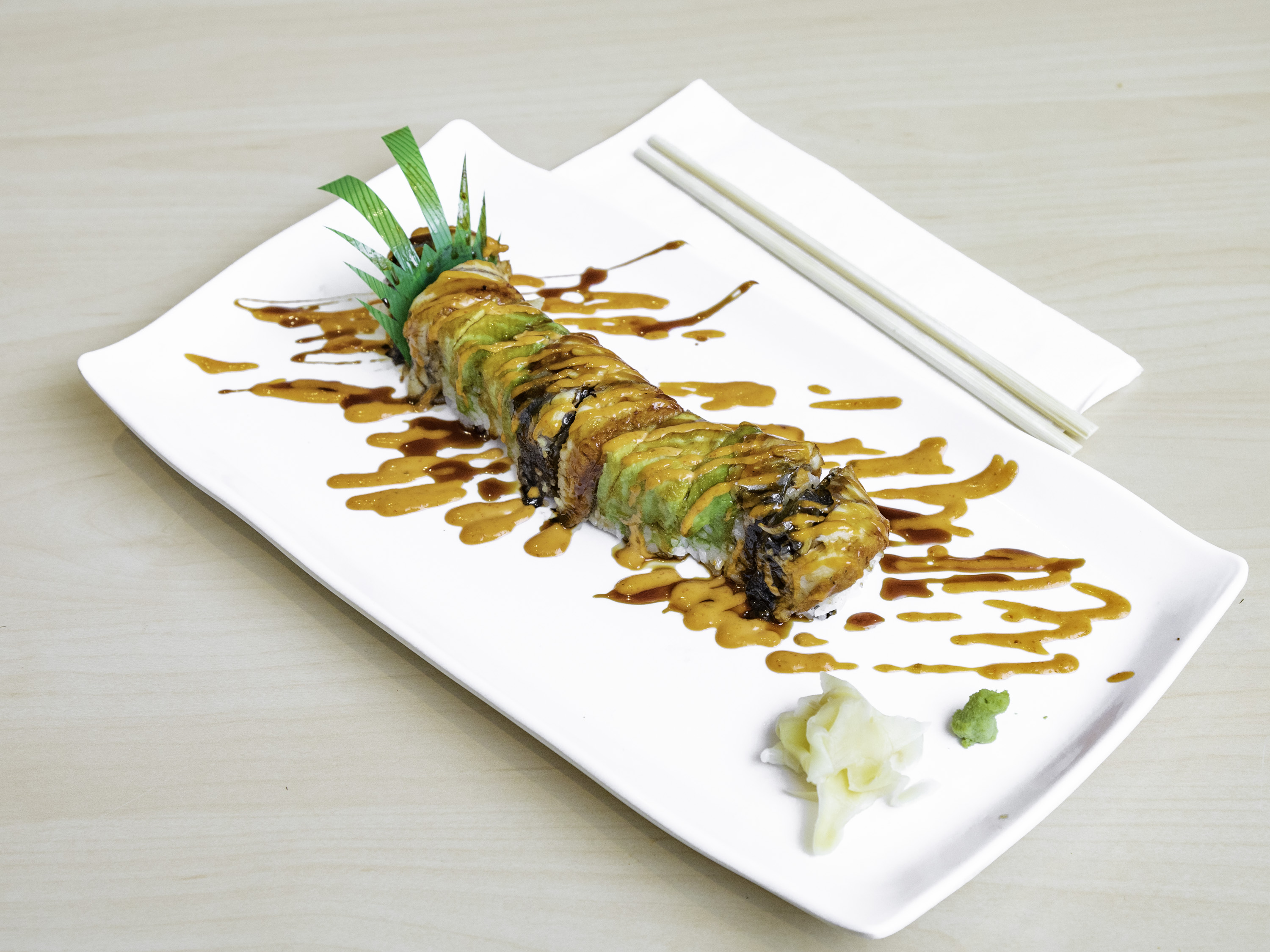Order Dragon Roll food online from Shiroi Sushi store, Glenview on bringmethat.com