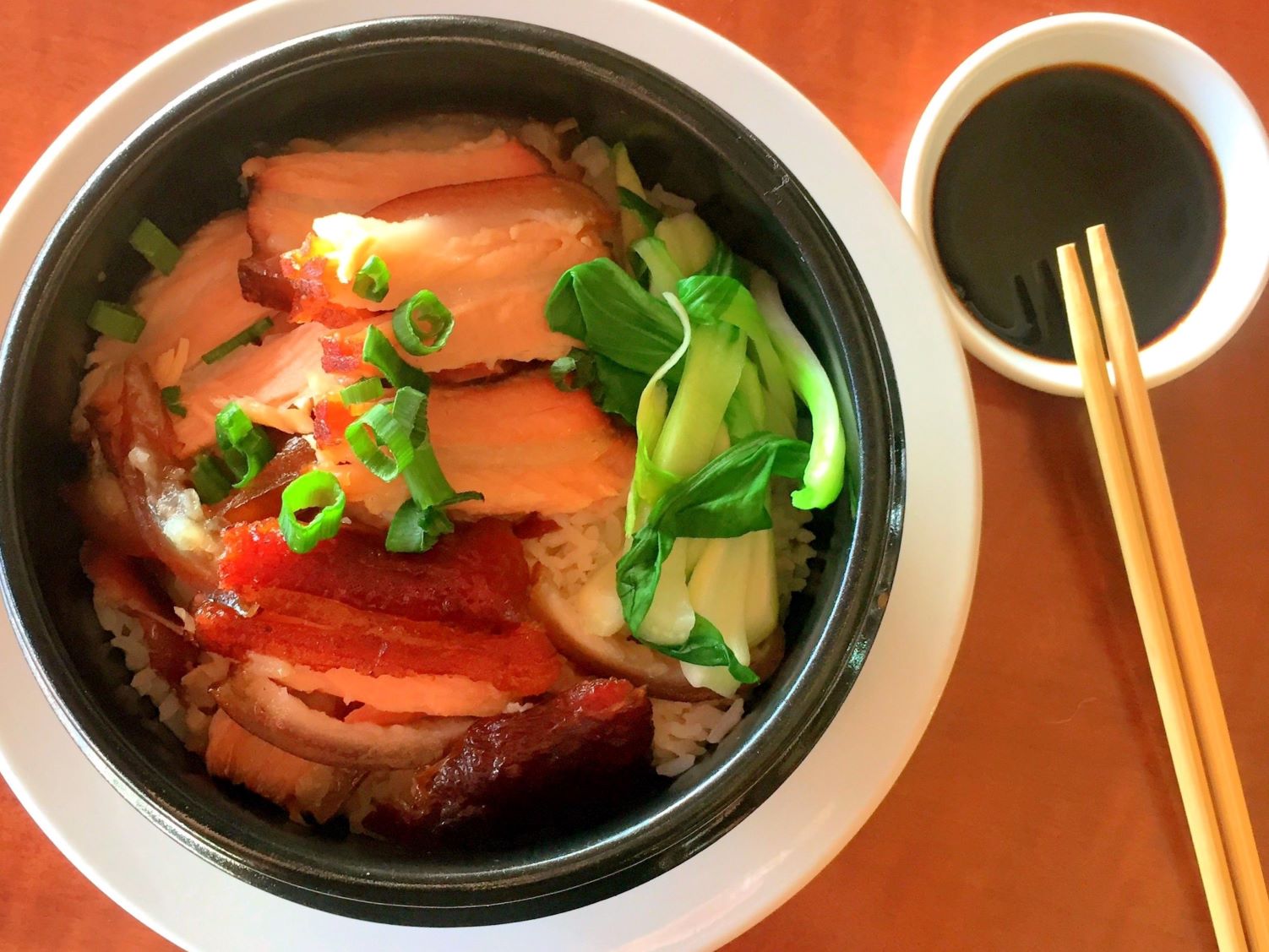 Order Smoked Pork Belly on Rice 腊肉饭 food online from Chengdu House store, Valley Village on bringmethat.com