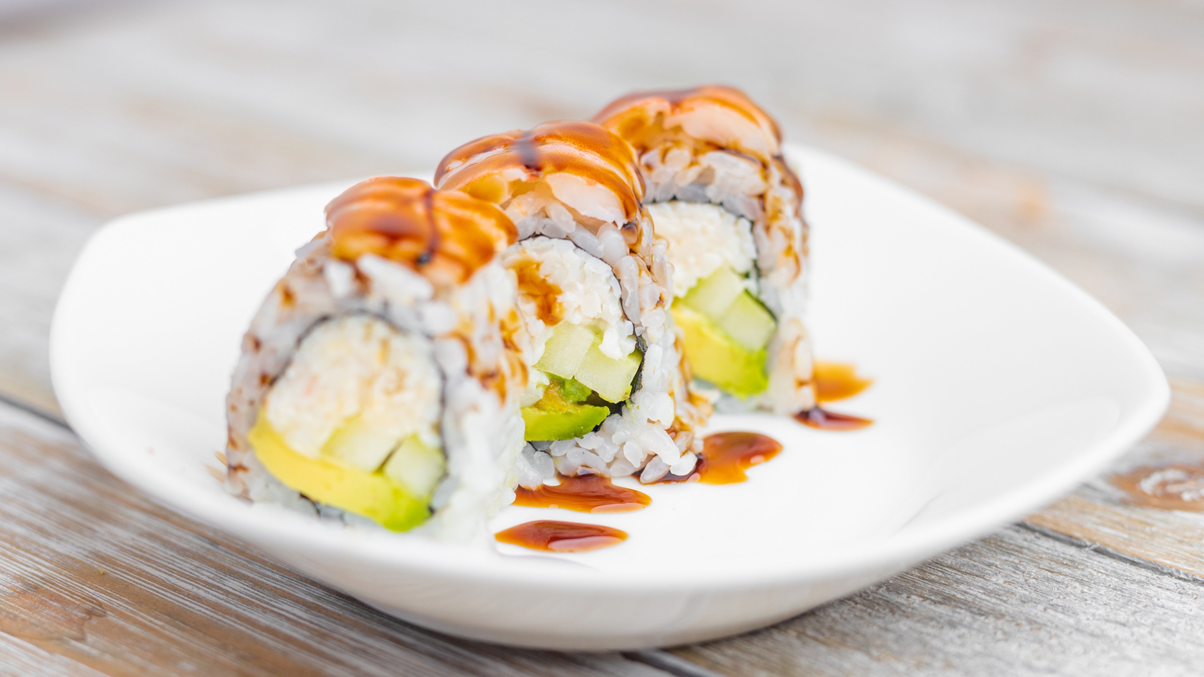 Order 3 Piece Tiger Roll food online from Gosan Poke&Roll store, Chandler on bringmethat.com