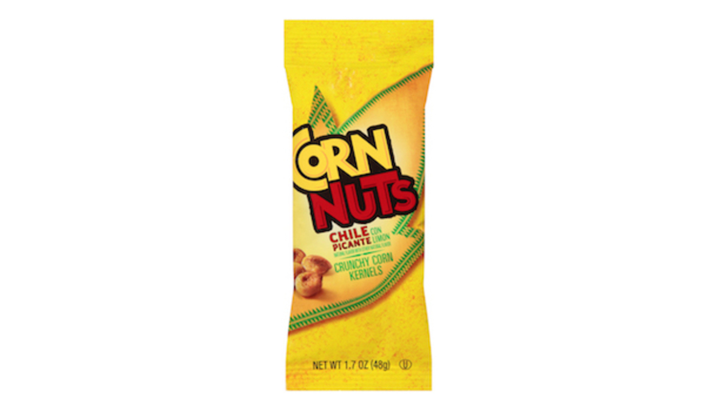 Order Corn Nuts Crunchy Corn Kernels Chile Picante 1.7 oz Bag food online from Golden Rule Liquor store, West Hollywood on bringmethat.com
