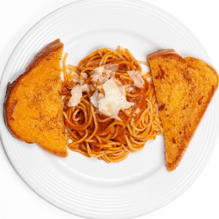 Order Kids Spaghetti and a Slice of Garlic Toast food online from Horseless Carriage store, North Hills on bringmethat.com