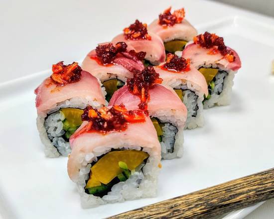 Order Amber Roll food online from Sushi Cafe Watertown store, Watertown on bringmethat.com