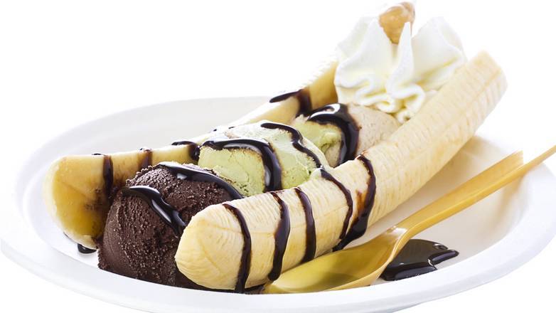 Order Banana Split Ice Cream food online from Ice Cream Fanatic store, Los Gatos on bringmethat.com