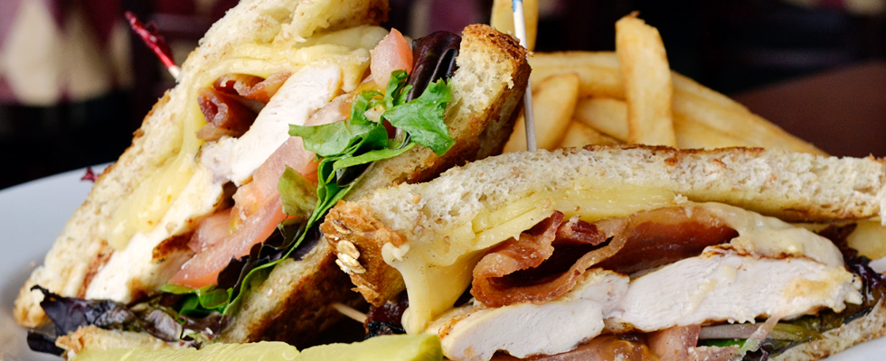 Order Grilled Chicken Club Sandwich food online from Anyway Pub store, Bloomingdale on bringmethat.com