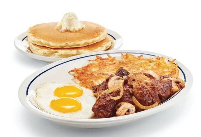 Order Sirlion Tips and Eggs food online from Ihop store, Lorton on bringmethat.com
