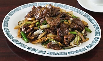 Order G2. Mongolian Beef food online from Wok Shop Cafe store, San Francisco on bringmethat.com