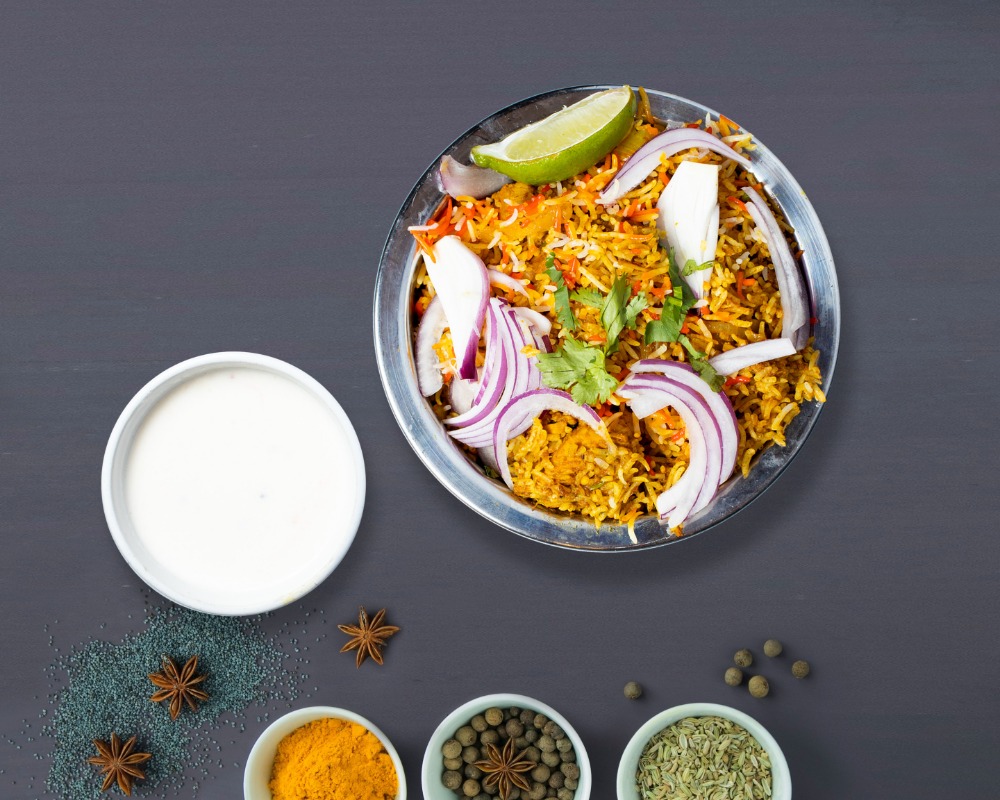 Order Veggie Lover Biryani food online from Master Of Naan store, Tempe on bringmethat.com