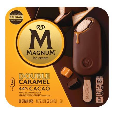 Order Magnum Double Caramel Ice Cream Bars (3 Count) food online from 7-Eleven By Reef store, Atlanta on bringmethat.com
