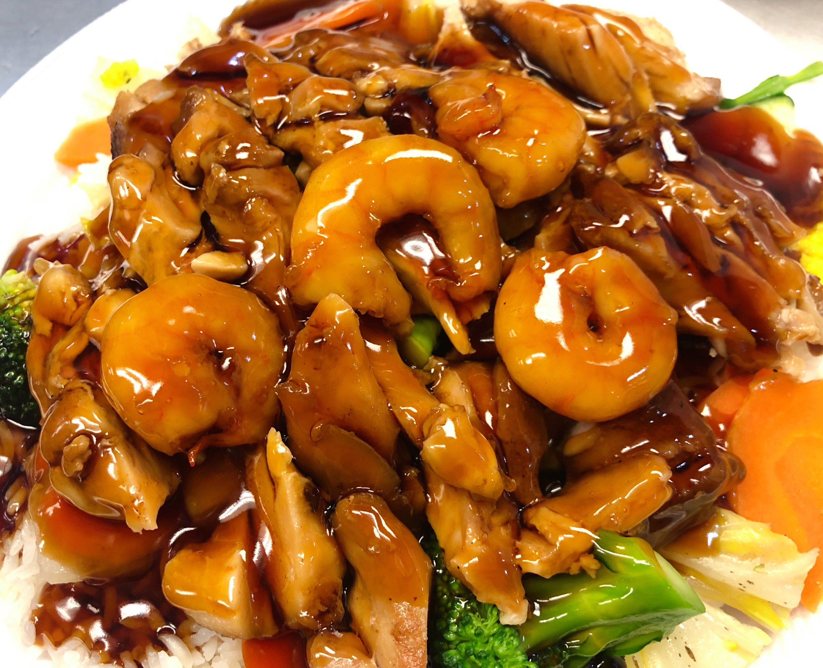 Order Combination Plate Teriyaki food online from China A Gogo store, North Las Vegas on bringmethat.com