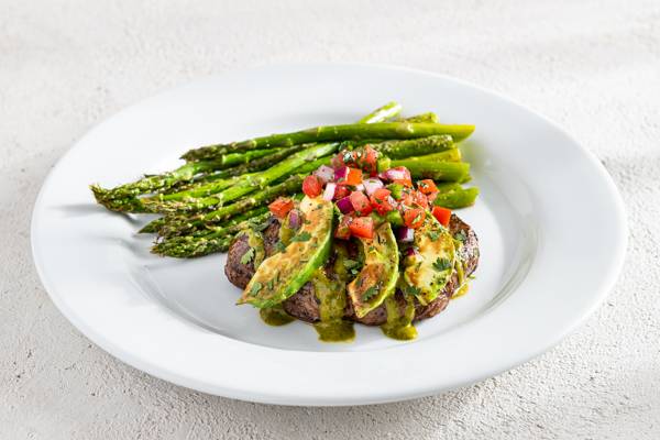 Order 6 oz. Classic Sirloin* with Grilled Avocado food online from Chili store, Winston-Salem on bringmethat.com