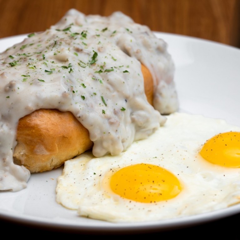 Order Stuffed Biscuit and Gravy food online from Sunny Street Cafe store, Columbus on bringmethat.com
