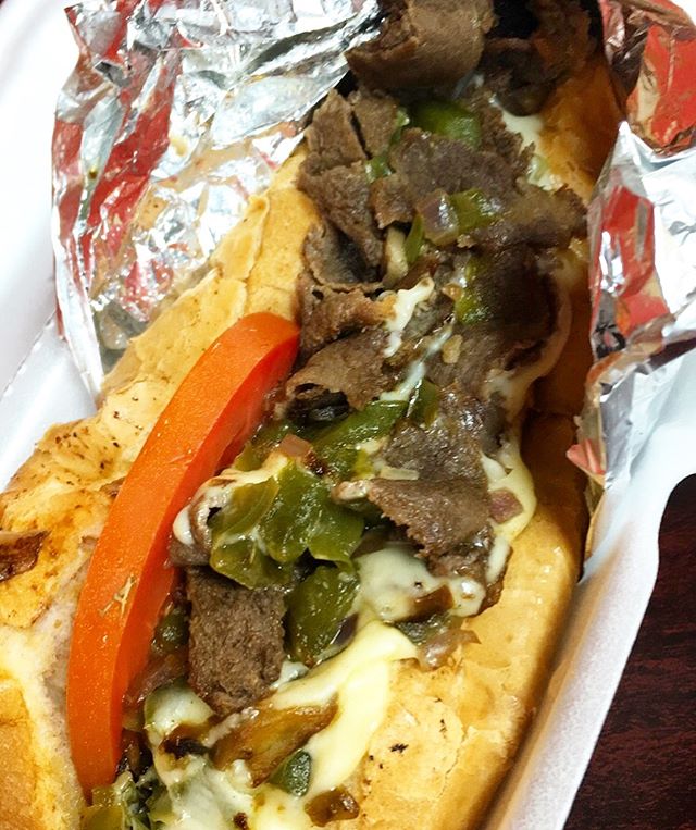 Order Philly Gyro Sandwich  food online from Moe Gyro store, Hurst on bringmethat.com