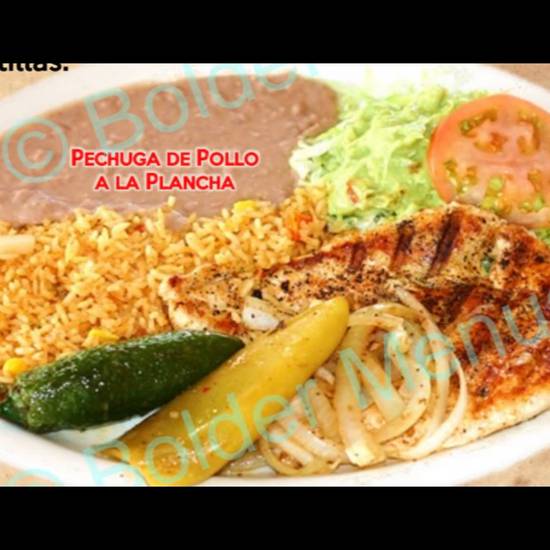 Order 35. Pechuga de Pollo a 'La Planch food online from Las Palmas 1 store, Golden on bringmethat.com